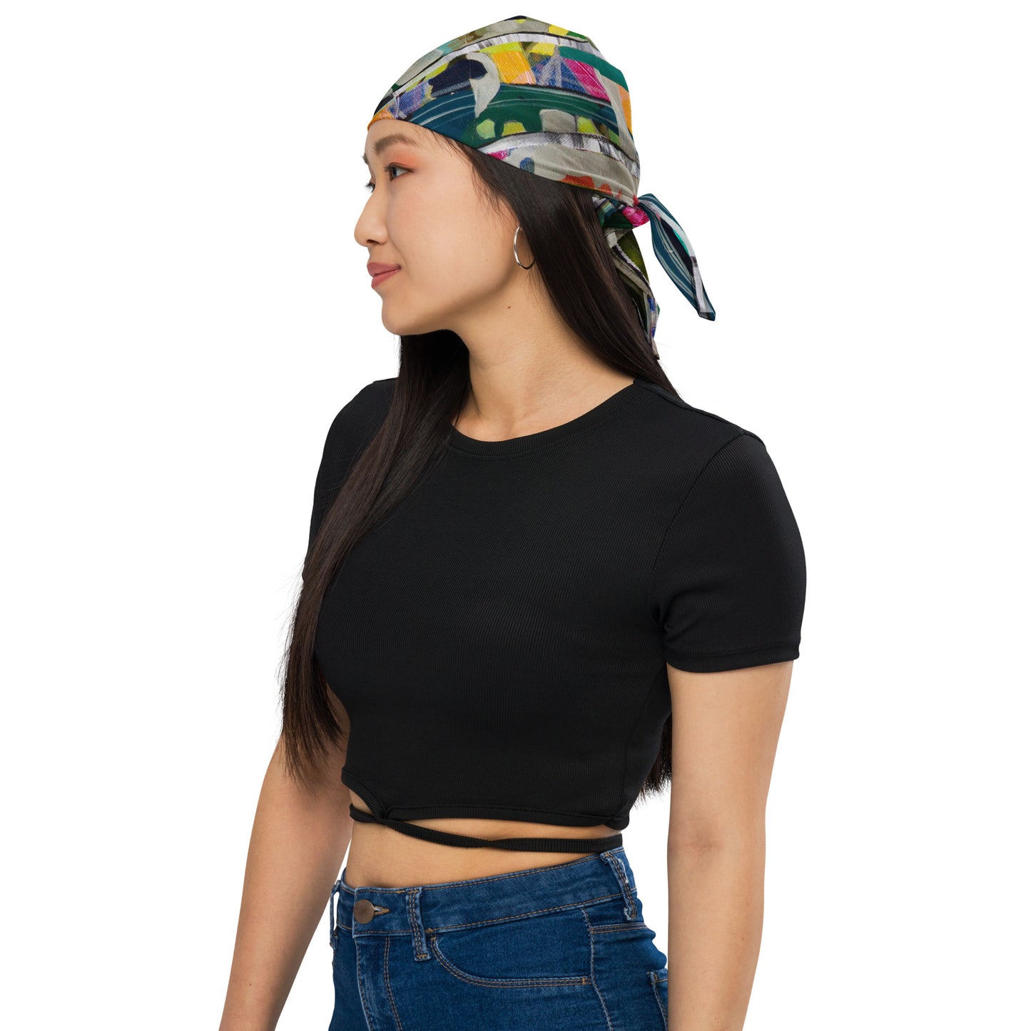 Dog & People Bandana "Teal Birches"