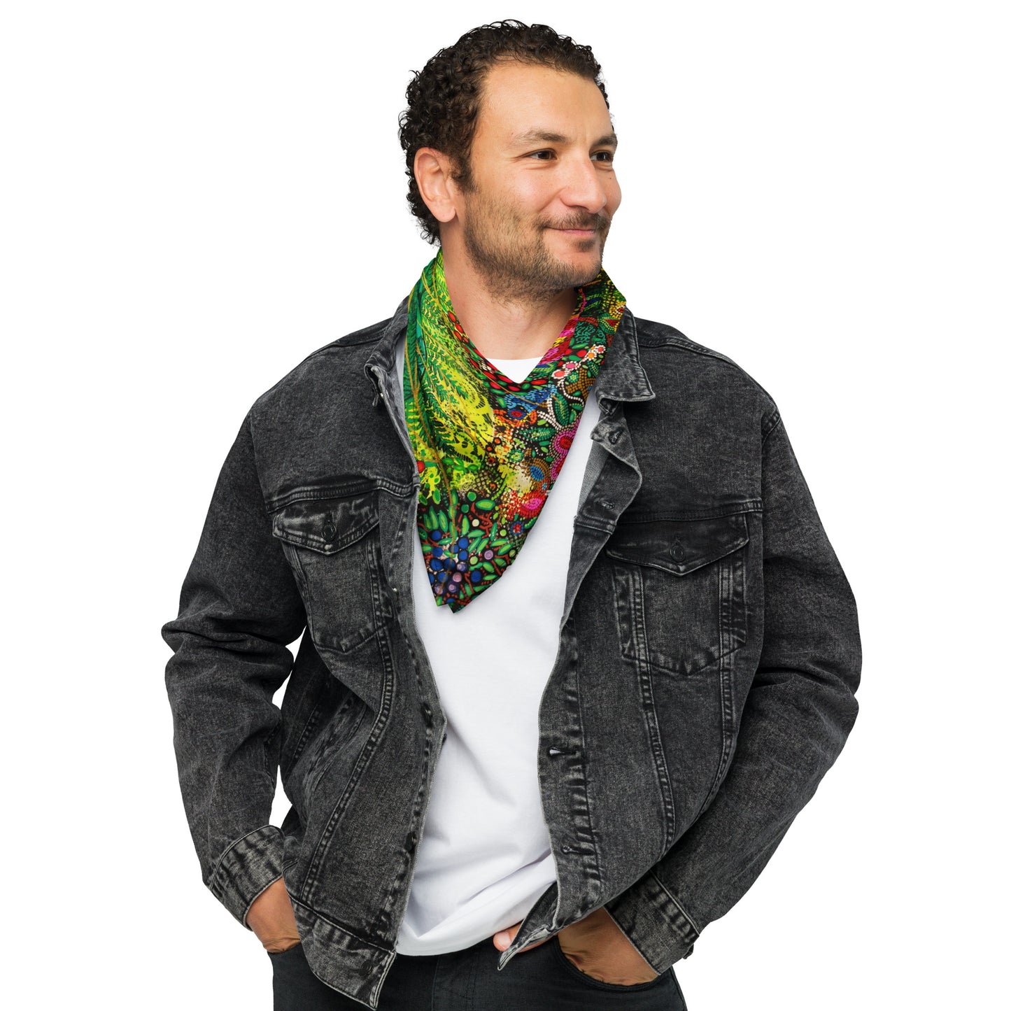 Dog & People Bandana "Green Forest"
