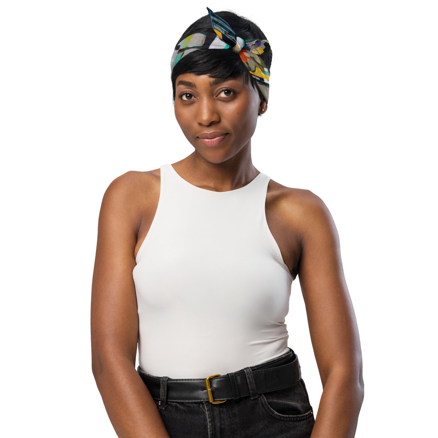 Dog & People Bandana "Teal Birches"