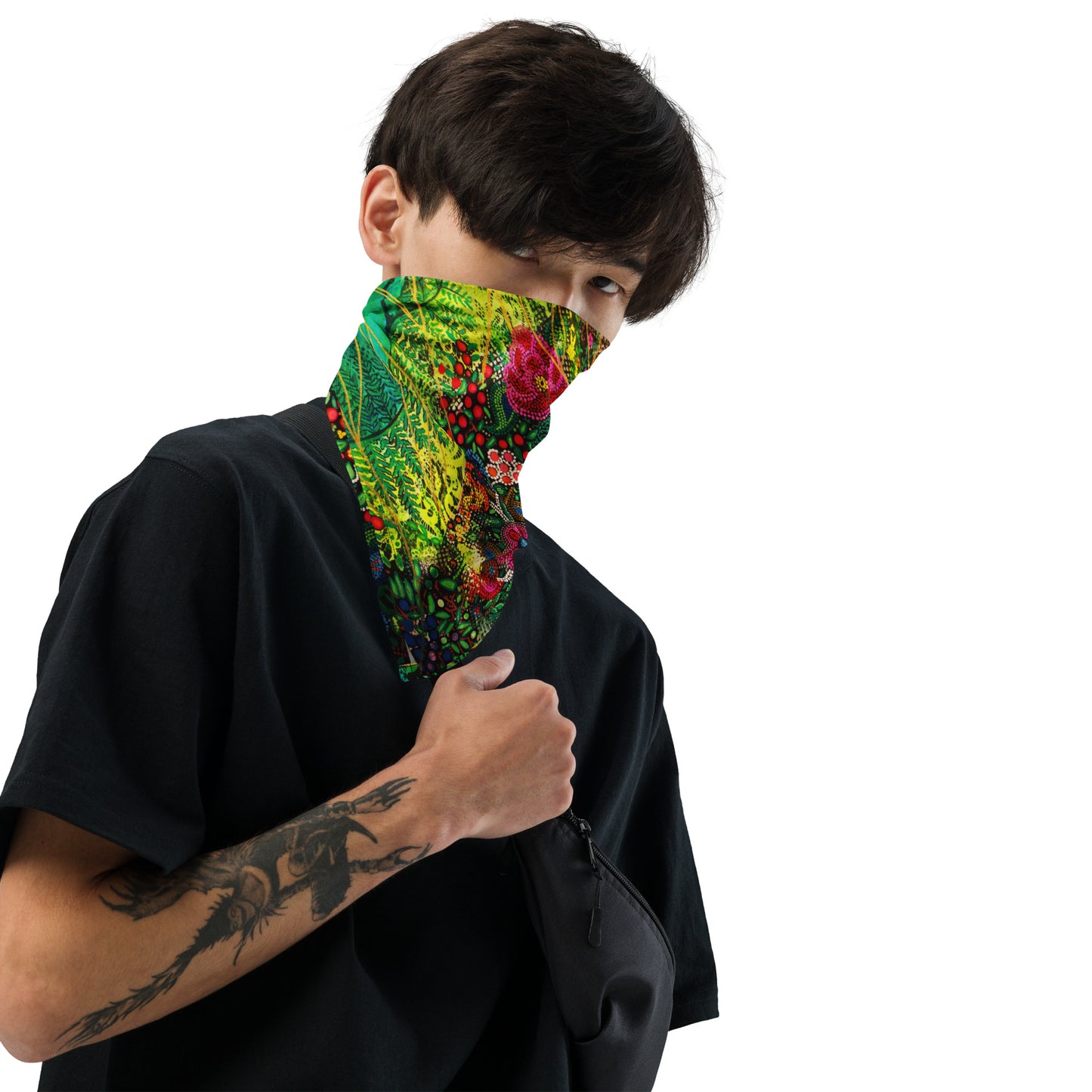 Dog & People Bandana "Green Forest"