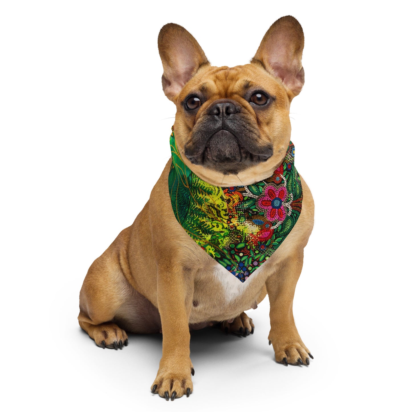 Dog & People Bandana "Green Forest"