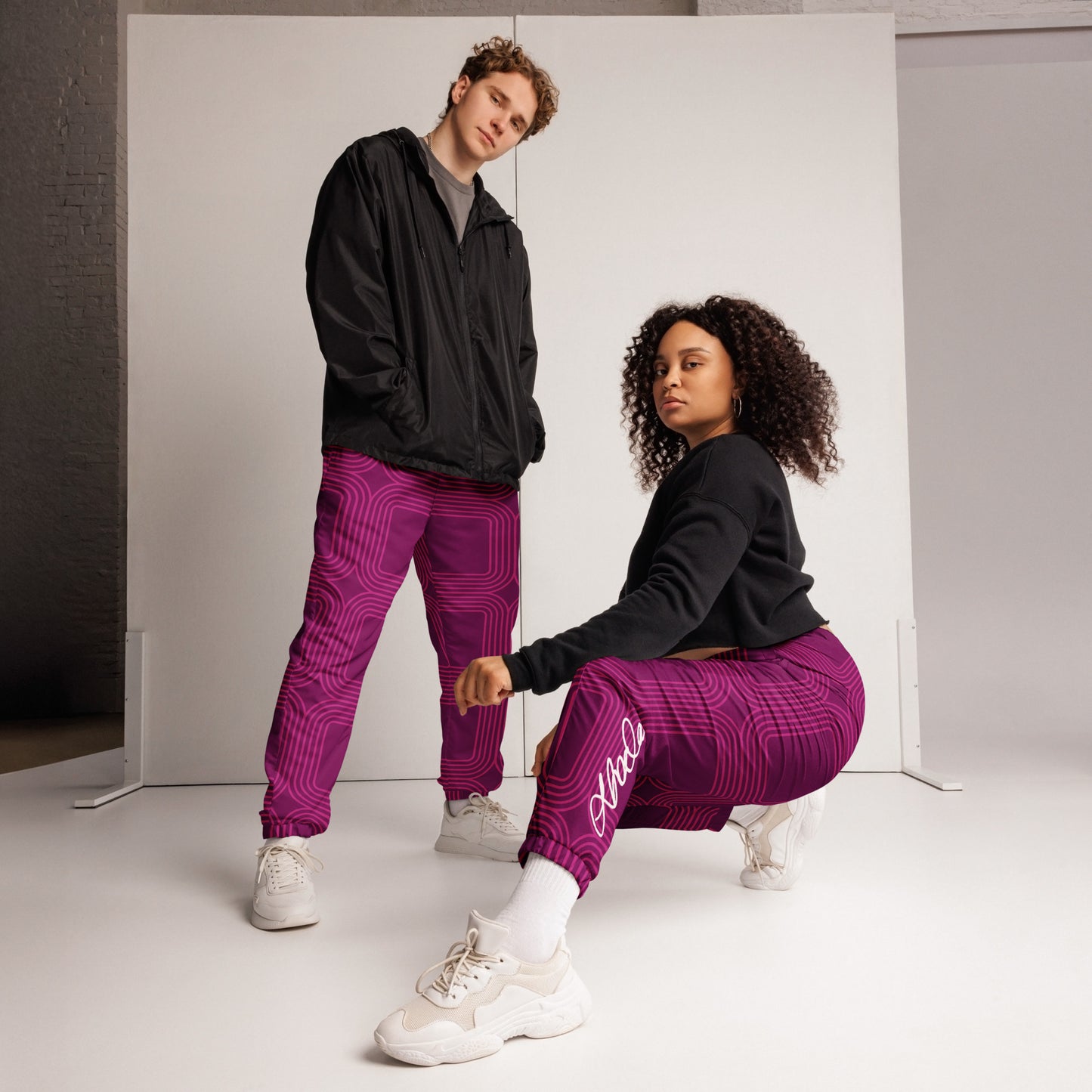 Unisex track pants "Lavender Collage"