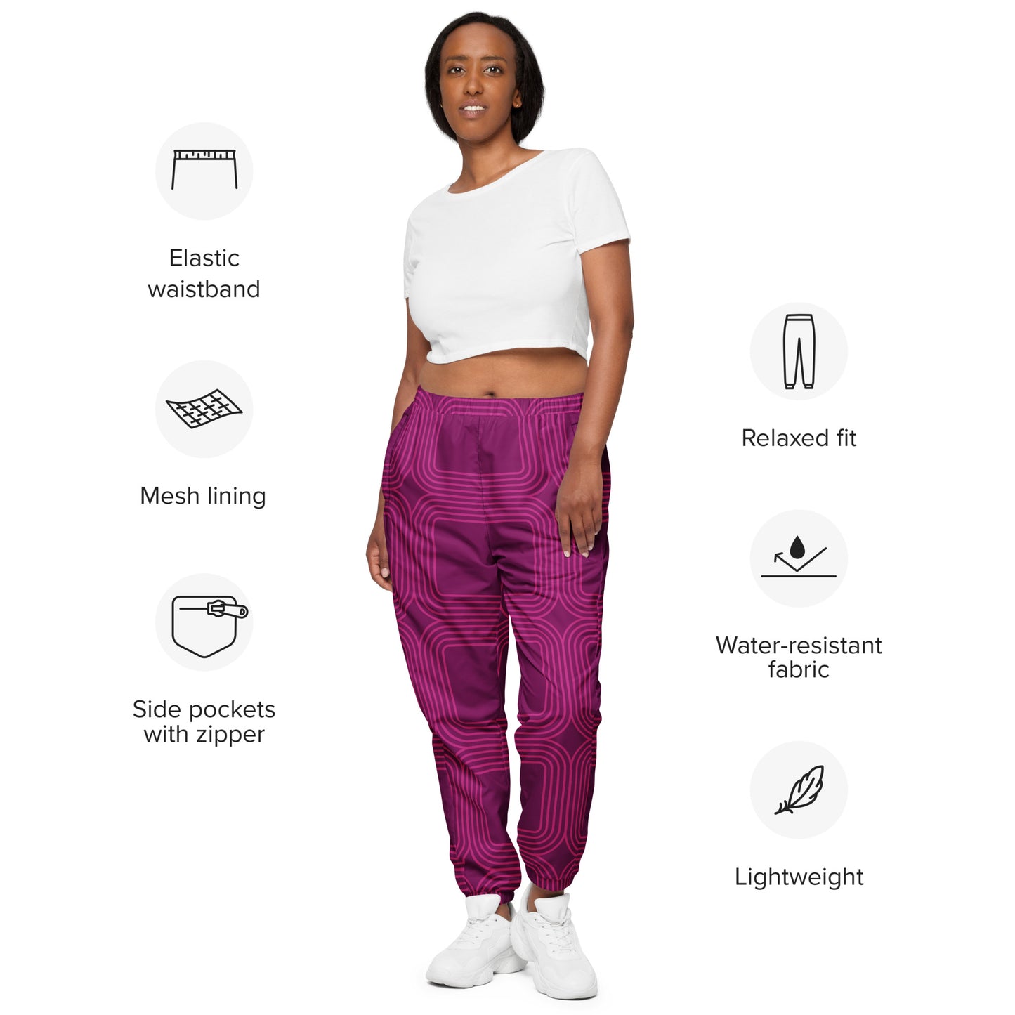 Unisex track pants "Lavender Collage"