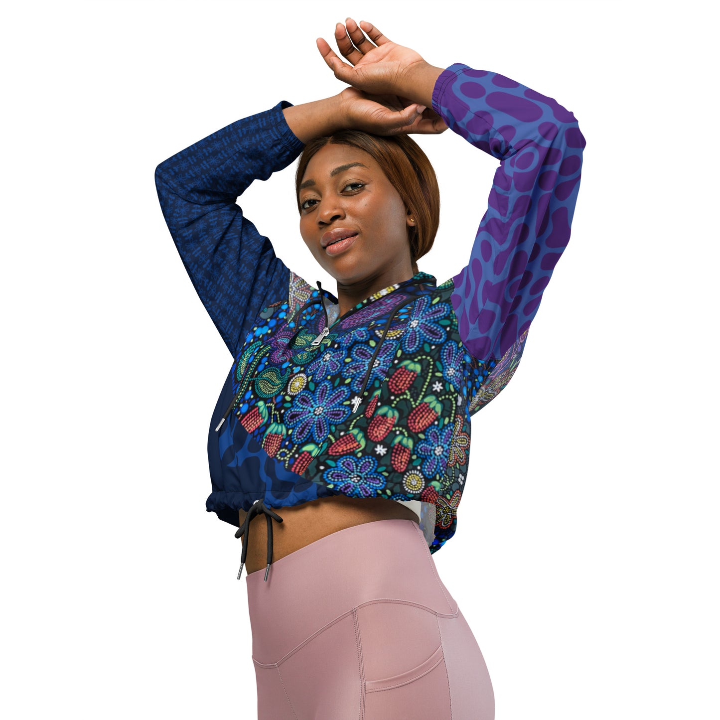 Women’s cropped windbreaker "Seeds & Berries"