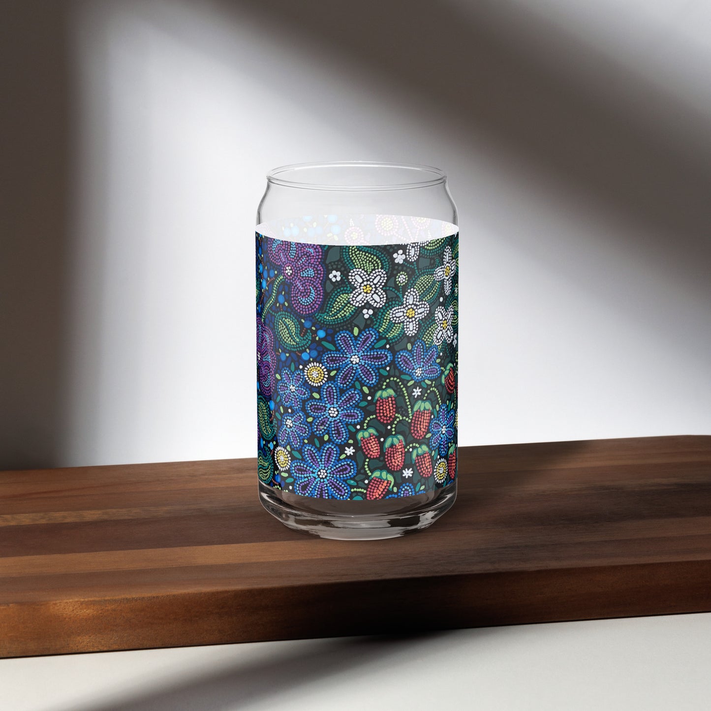 Can-shaped glass "Seeds & Berries"