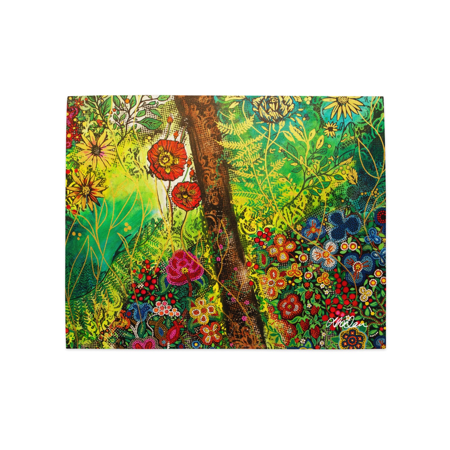 Placemat Set of 4 "Green Forest"