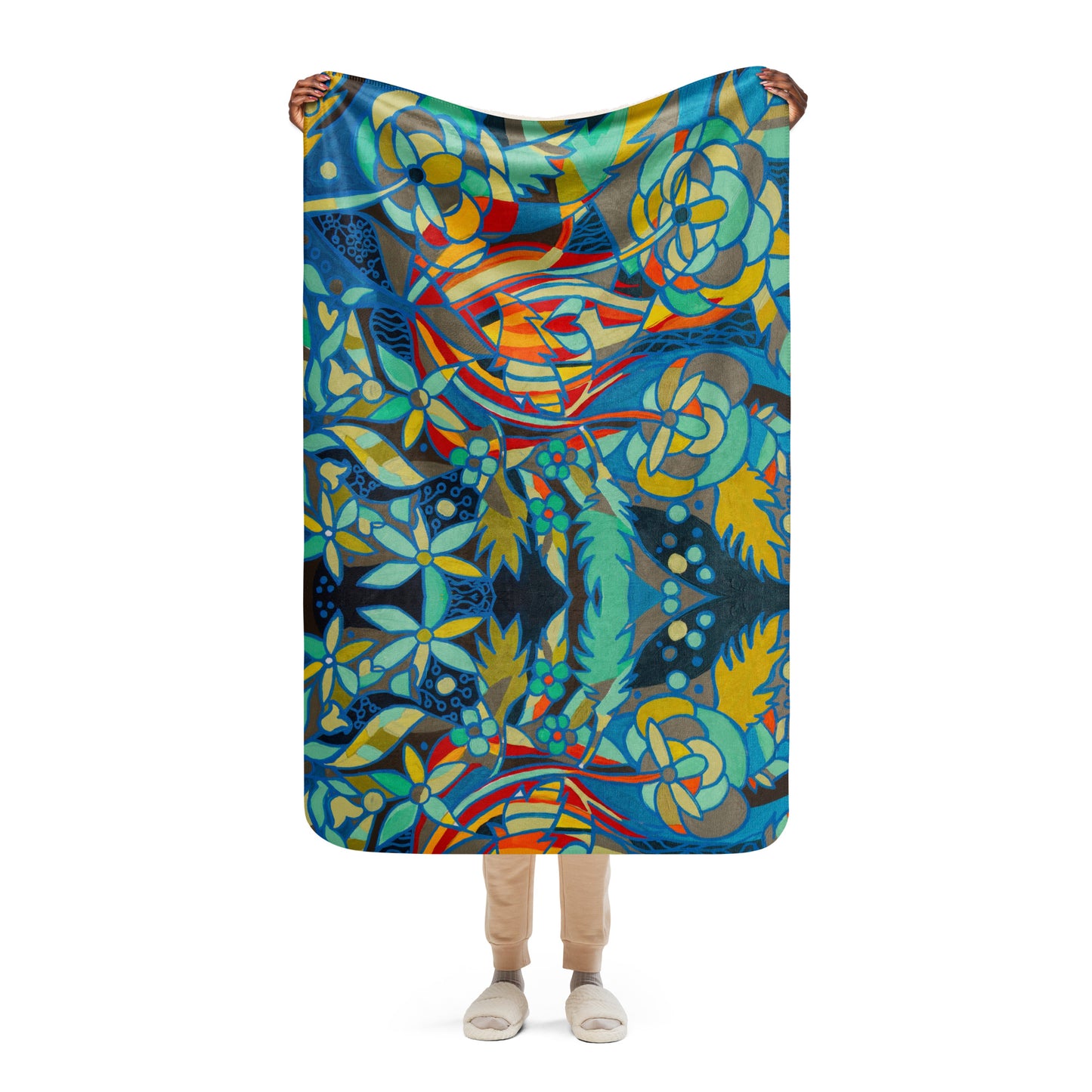 Sherpa blanket "Fire Within"