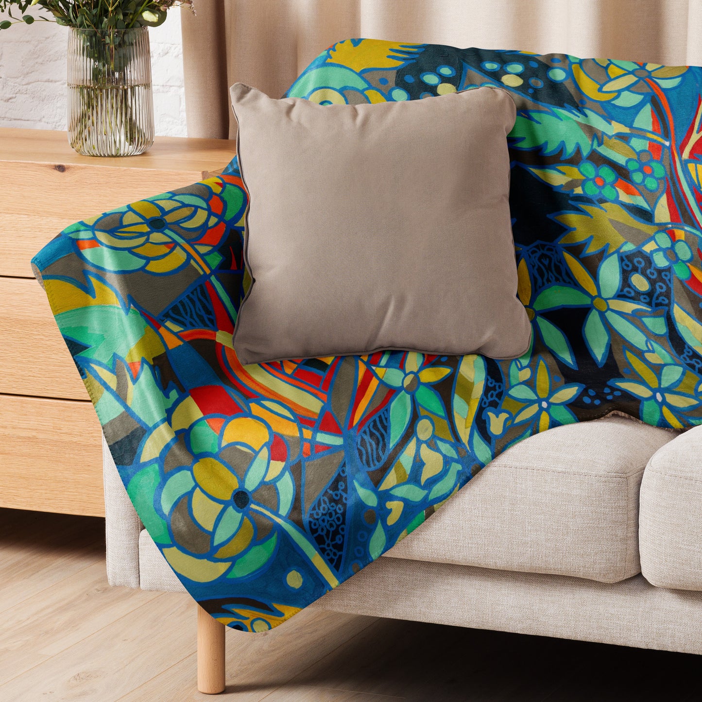 Sherpa blanket "Fire Within"