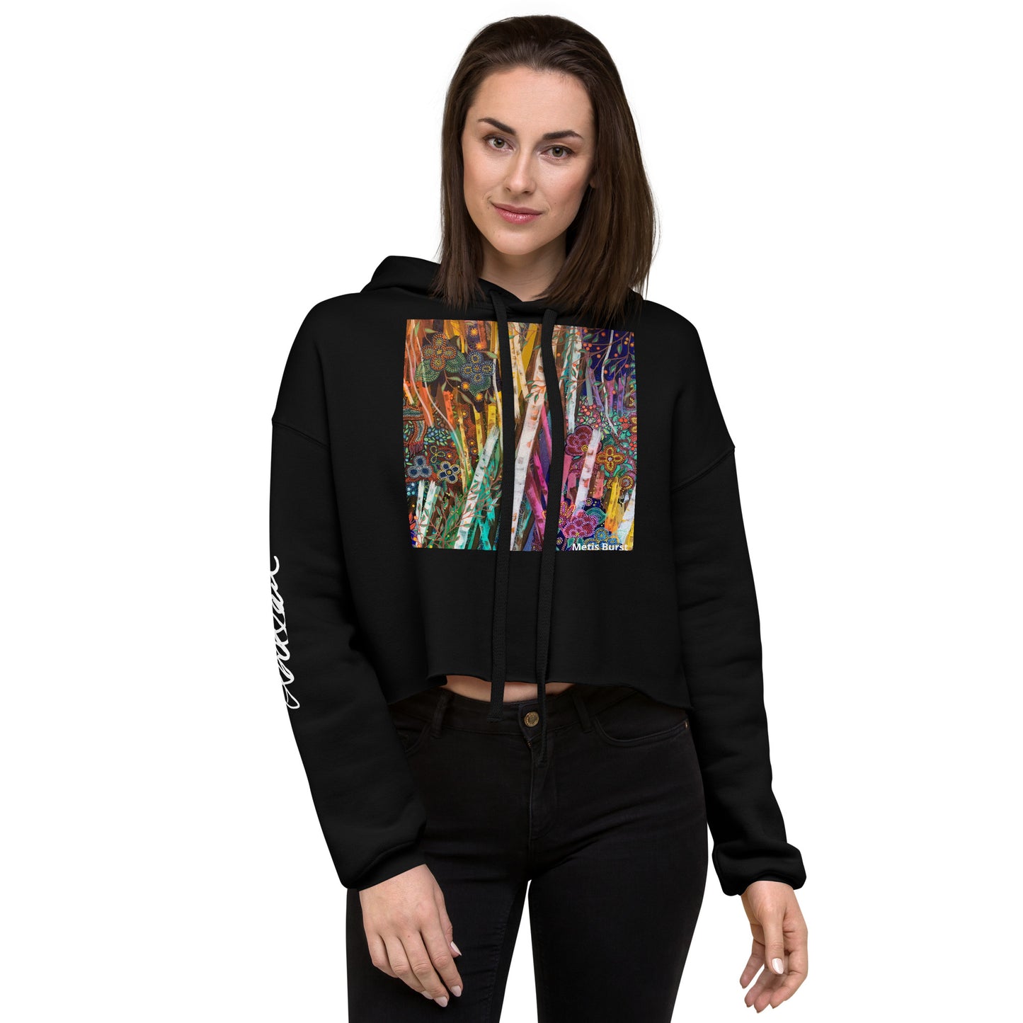 Crop Hoodie "Metis Burst"