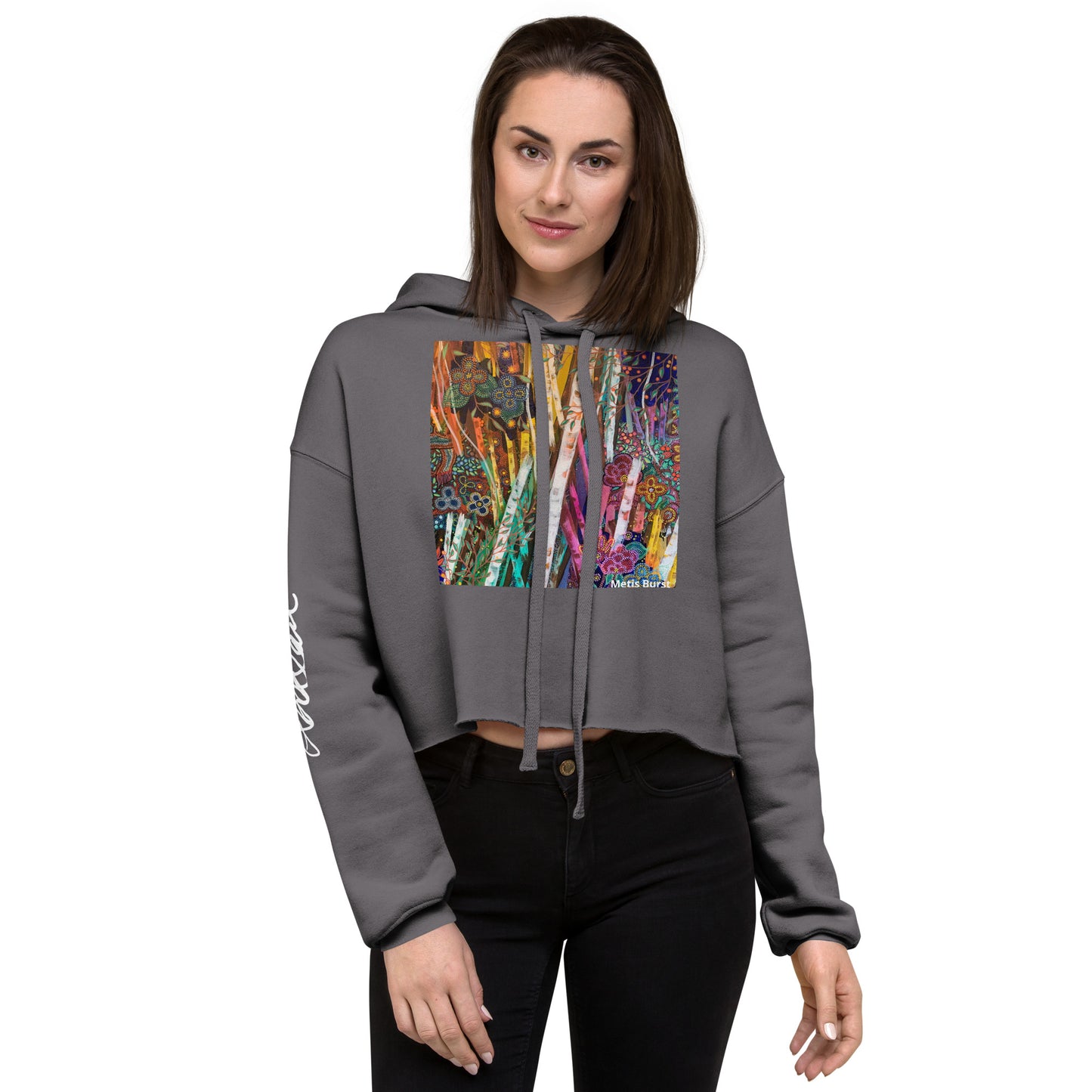 Crop Hoodie "Metis Burst"