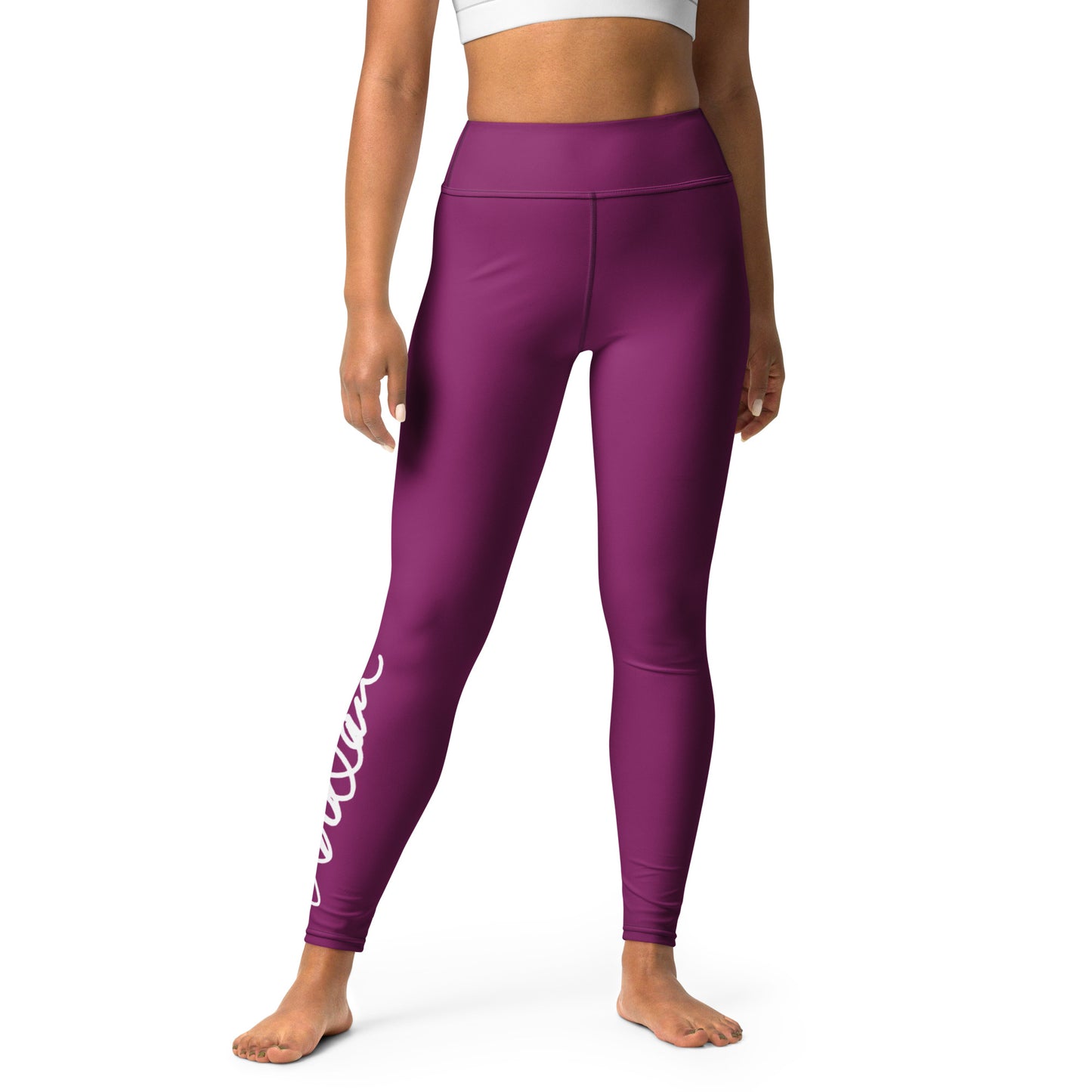 Yoga Leggings "Lavender Collage 2"